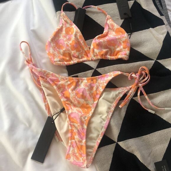 TRIANGL VINCA NEON POP BIKINI SET NWT + BAG - Picture 6 of 6
